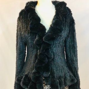 La Fiorentina Black Fur Jacket